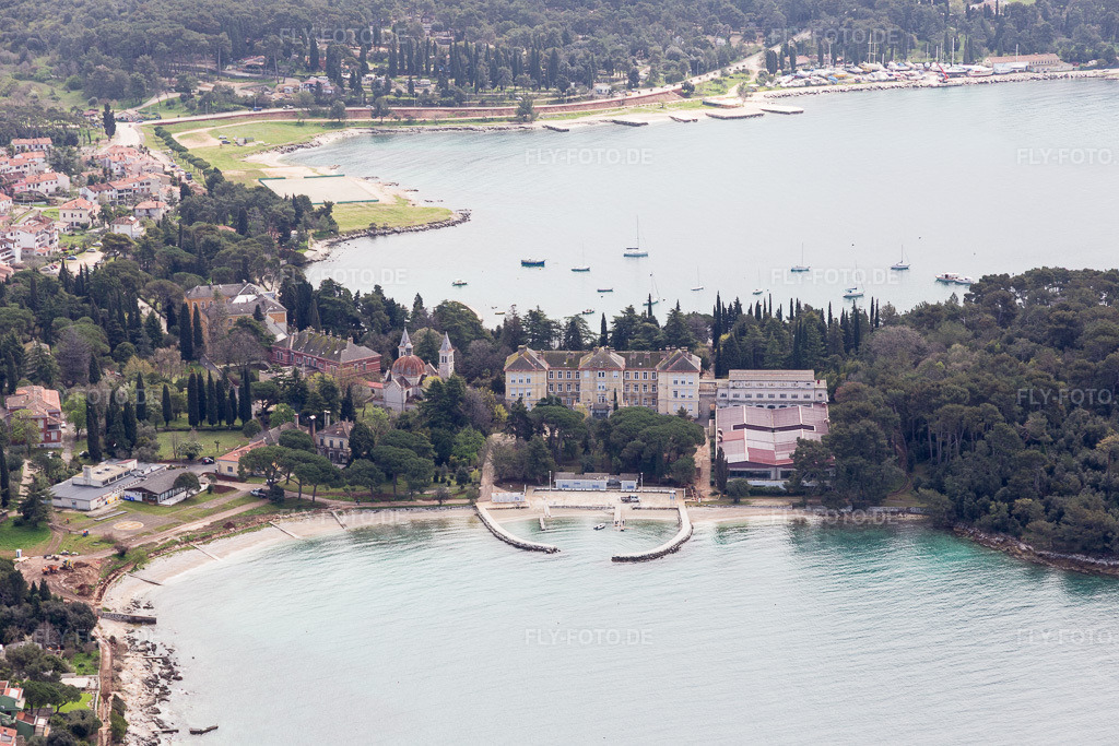 Luftbild: Ortsansicht in Rovinj im Bundesland Gespanschaft Istrien in Kroatien. Foto: IMG_105961.jpg vom 13.04.2018 durch Werner Riehm/FLY-FOTO.de