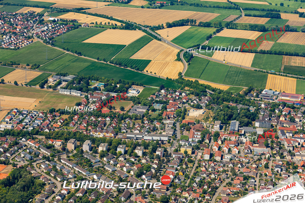 Das Luftbild der Stadt Meitingen wurde 2022 vom Flugzeug heraus erstellt (keine Drohnen-Aufnahmen) Aufnahmehöhe ca.450 Meter- hohe Bildauflösung und Druck-Qualität. Garantiert!