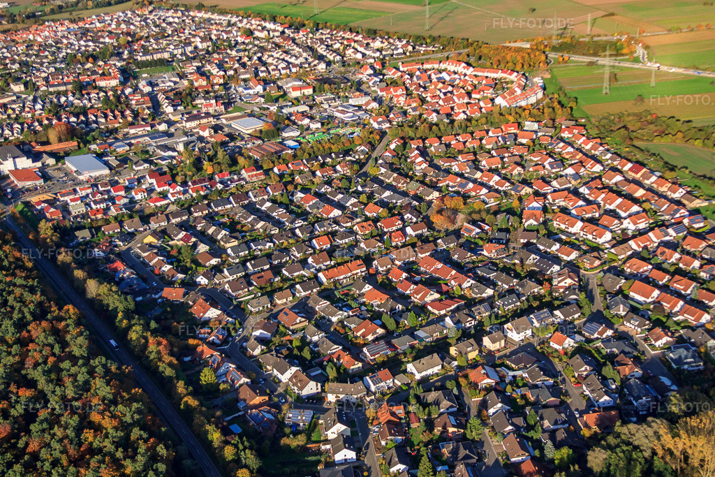 Luftbild: Südring in Rülzheim im Bundesland Rheinland-Pfalz in Deutschland. Foto: IMG_60497.jpg vom 24.10.2013 durch Werner Riehm/FLY-FOTO.de