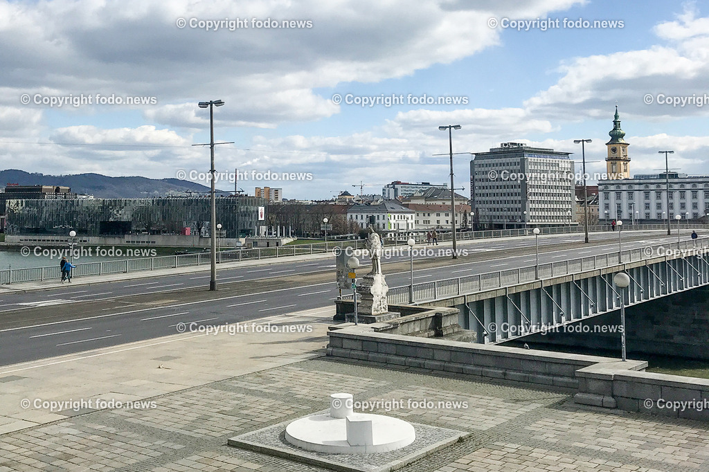 Corona_ 5 Jahre Covid Lockdown_ 15.03.2025-29 | 15.03.2025, Linz, AUT, Corona, 5 Jahre Covid Lockdown, im Bild Stadtansichten, Themenbild, leere Strassen, Menschenleer, keine Menschen oder Autos unterwegs