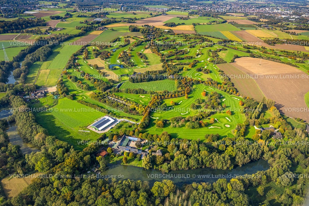 Neukirchen-Vluyn241013543 | Luftbild, Golfplatz Golfclub Op de Niep, Golfwiese und Sandbunker, Tönisberg, Kempen, Ruhrgebiet, Nordrhein-Westfalen, Deutschland