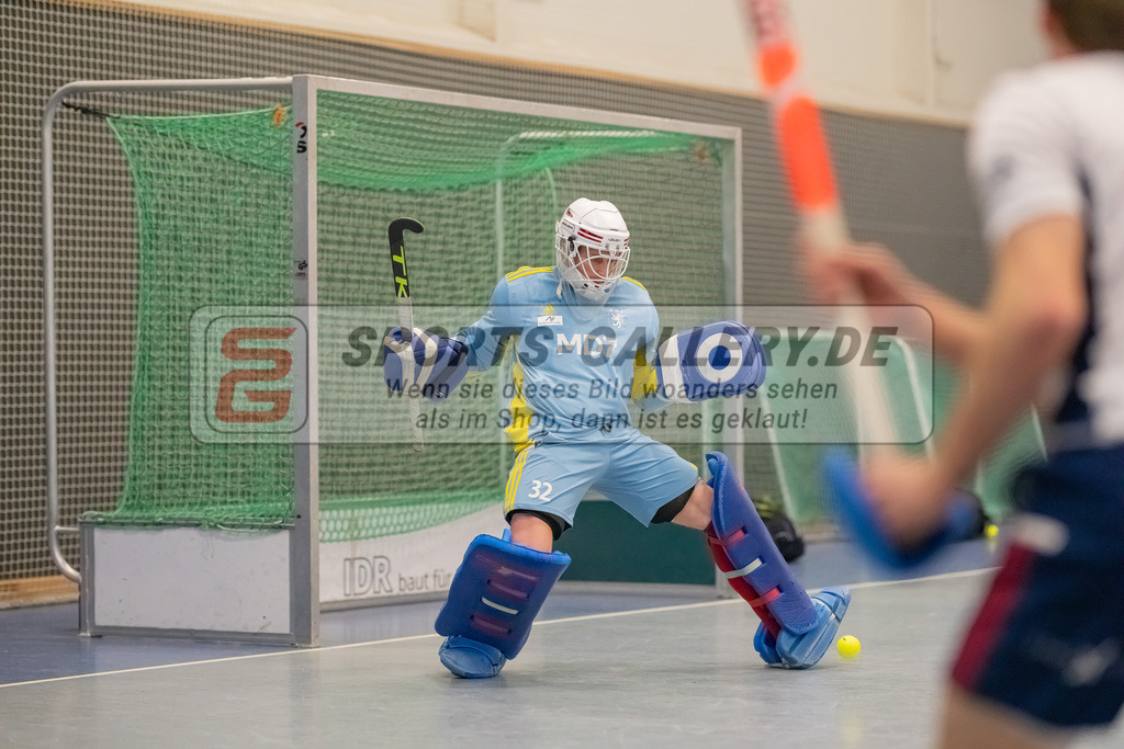 HK_20230107_102231 | 1. Bundesliga ( Halle ) Herren Düsseldorfer HC -  Crefelder HTC am 7.1.2023 Düsseldorfer HC, Düsseldorf , Zickler Anton Torwart ( Düsseldorfer HC #32 )