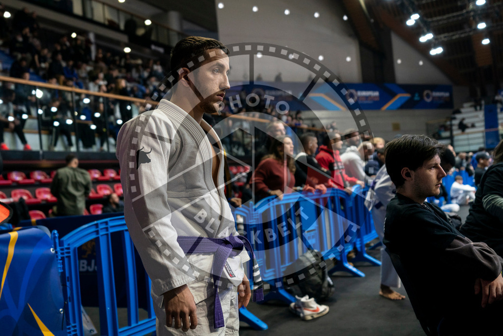 20240123PBB00558 | Fighters compete during the second day of the IBJJF European Championship in Paris, France, on January 23, 2024.
