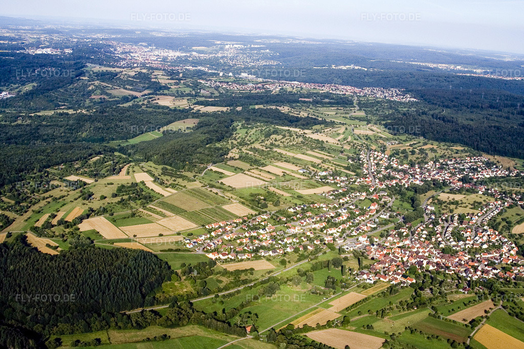 Luftbild: Naturschutzgebiet Kettelbachtal im Ortsteil Ottenhausen in Straubenhardt im Bundesland Baden-Württemberg in Deutschland. Foto: IMG_12326.jpg vom 05.08.2008 durch Werner Riehm/FLY-FOTO.de