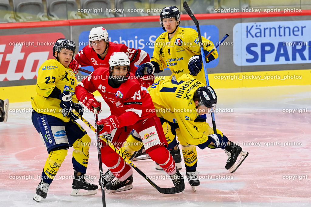 EK Zeller Eisbären vs. EC KAC Future Team 5.11.2022 | #23 Jennes Christian, #49 Lam Oliver, #21 Akerman Jesper, #8 Maurer Philipp, #22 Waschnig Lukas