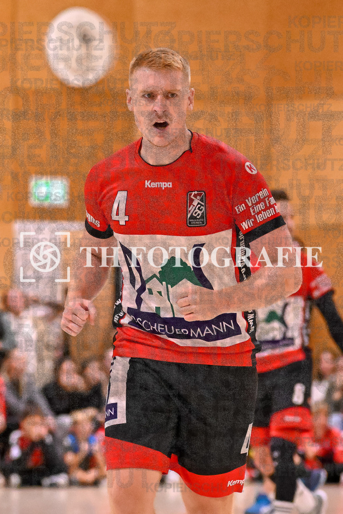 GER, SG Maulburg/Steinen - HSG Dreiland, Handball, Landesliga Suedbaden, 4. Spieltag, Saison 2024/2025, 12.10.2024 | Jannick Eichin (SG Maulburg/Steinen, #04)GER, SG Maulburg/Steinen - HSG Dreiland, Handball, Landesliga Suedbaden, 4. Spieltag, Saison 2024/2025, 12.10.2024Foto: TH Fotografie/Thomas Hess