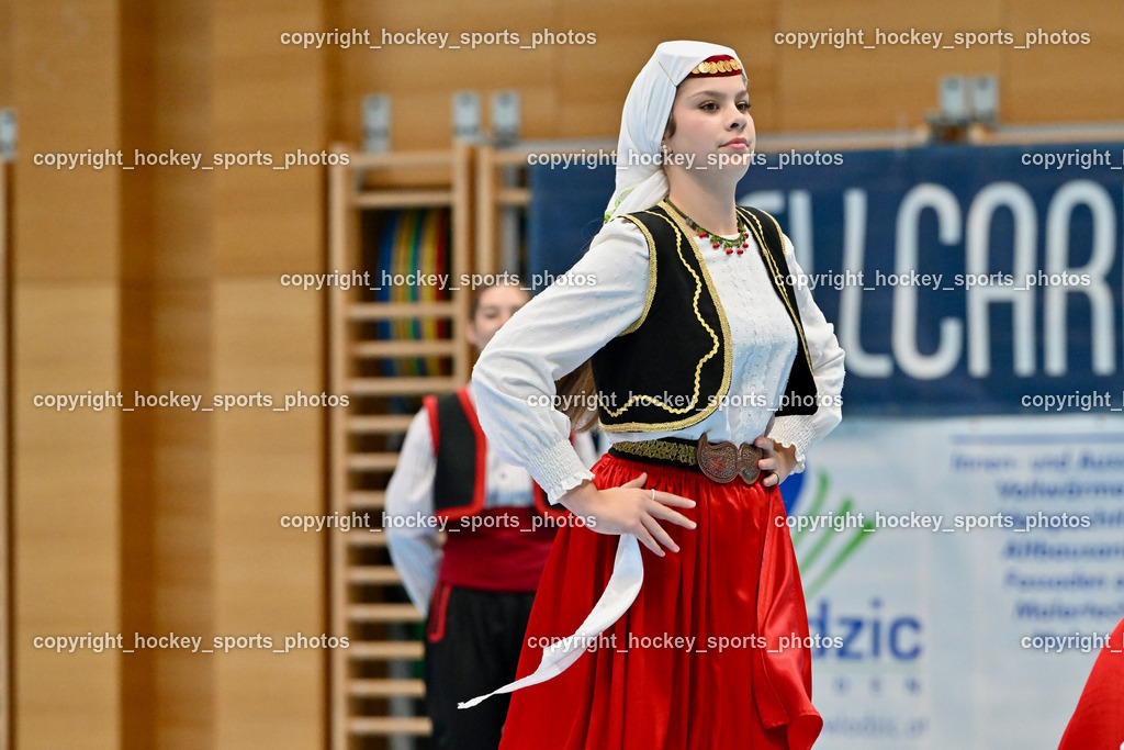Carinthia Flamengo Futsal Club vs. FC Ljuti Krajisnici | Volkstanzgruppe Kid Divanhana, Carinthia Flamengo Futsal Club vs. FC Ljuti Krajisnici, Carinthia Flamengo Fusal Club vs. FC Ljuti Krajisnici am 12.10.2025 in Klagenfurt (Ballspielhalle Viktring), Austria, (Photo by Bernd Stefan)