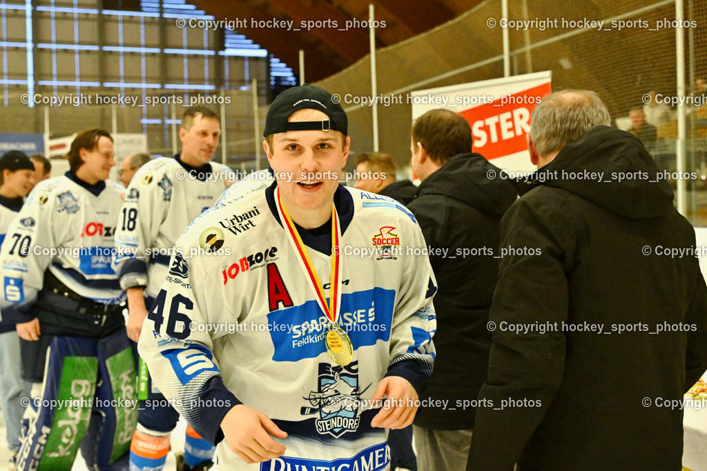 ESC Sparkasse Steindorf Meister 2025/26 | #46 Maurer Julian ESC Steindorf, ESC Sparkasse Steindorf Meister 2025/26, ESC Sparkasse Steindorf Meister 2025/26 am 08.03.2026 in Althofen (Stadthalle Althofen), Austria, (Photo by Bernd Stefan)