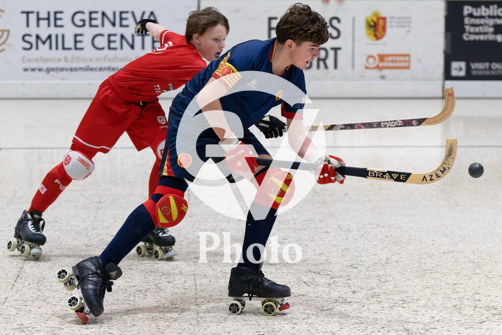 U15  - Geneve RHC v Pully RHC  |  during the U15  match between Geneve RHC and Pully RHC  at Centre sportif de la queue d'arve in Geneve, Switzerland