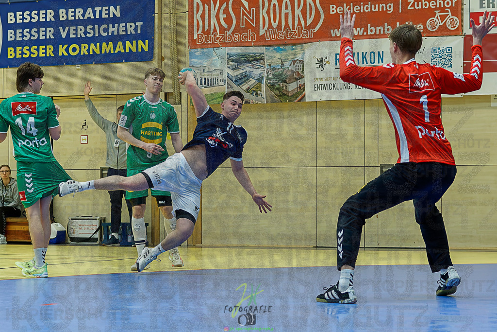 mJB Pokalrunde dt. Meisterschaft, TV Hüttenberg - TSV GWD Minden | mJB Pokalrunde dt. Meisterschaft, TV Hüttenberg - TSV GWD Minden am 15.03.2025 in Münchholzhausen (Sporthalle Münchholzhausen)Photo © 2025 - Jörg Heinrich - Realisiert mit Pictrs.com