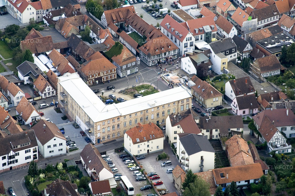 Luftbild: Juststr in Kandel im Bundesland Rheinland-Pfalz in Deutschland. Foto: IMG_7668.jpg vom 02.09.2007 durch Werner Riehm/FLY-FOTO.de