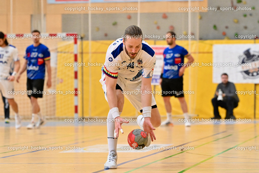 SC Ferlach vs. ALPA HC Hard | #19 SCHNABL Nico HC Hard, SC Ferlach vs. ALPA HC Hard, SC Ferlach vs. ALPA HC Hard am 30.04.2024 in Ferlach (Ballspielhalle Ferlach), Austria, (Photo by Bernd Stefan)