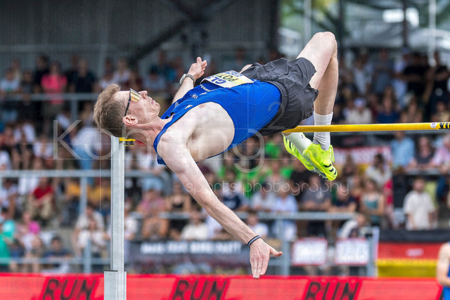 Deutsche Leichtathletik-Meisterschaften; Bochum-Wattenscheid, 25.07.2026 | Tobias Potye (Munich Athletics), Hochsprung ; Deutsche Leichtathletik-Meisterschaften am 25.07.2026 im Lorheide-Stadion, Bochum-Wattenscheid (Nordrhein-Westfalen).