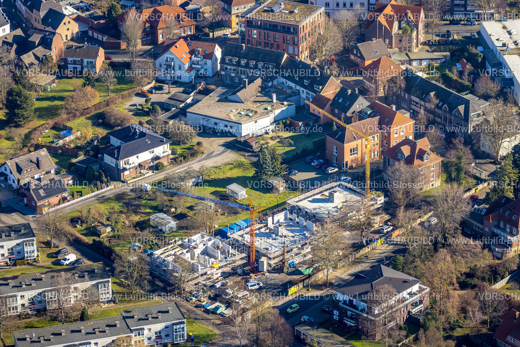 Selm230205609 | Luftbild, Baustelle mit Neubau an der Seilandstraße, Familienbildungsstätte Selm, Selm, Münsterland, Nordrhein-Westfalen, Deutschland