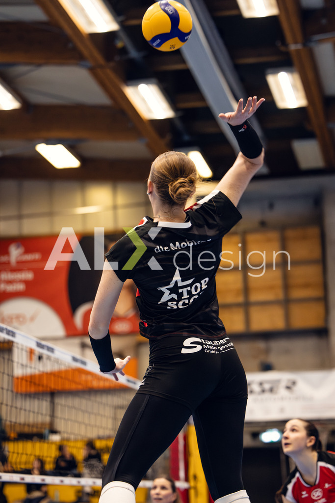Volleyball I Frauen I Saison 2025-2026 I Volleyball NLA | Women I Round 14 I VC Kanti Schaffhausen - NLZ Volleyball Academy Zürich I 16.01.2026 | VC Kanti Schaffhausen - 9 Jordan Lockwood (USA) – Diagonal - Realisiert mit Pictrs.com