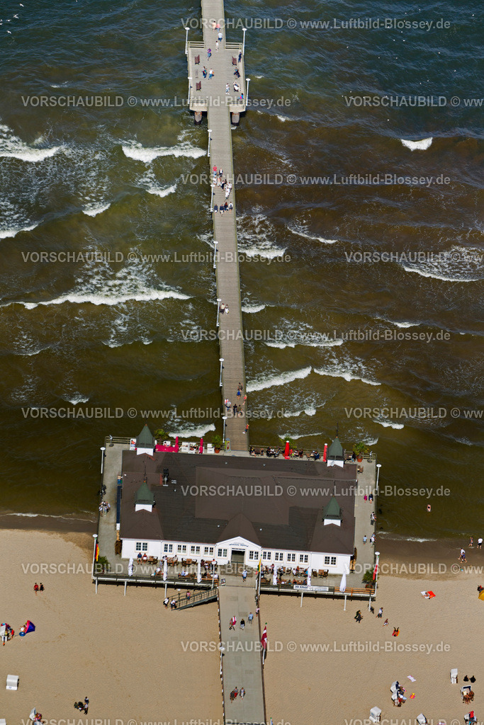 Usedom12083756Ahlbeck | Seebrücke Ahlbeck, Strand Albeck, Strandpromenade,  Ostseebad Heringsdorf, Ostsee, Usedom, Ostseeküste, Mecklenburg-Vorpommern, Deutschland, Europa