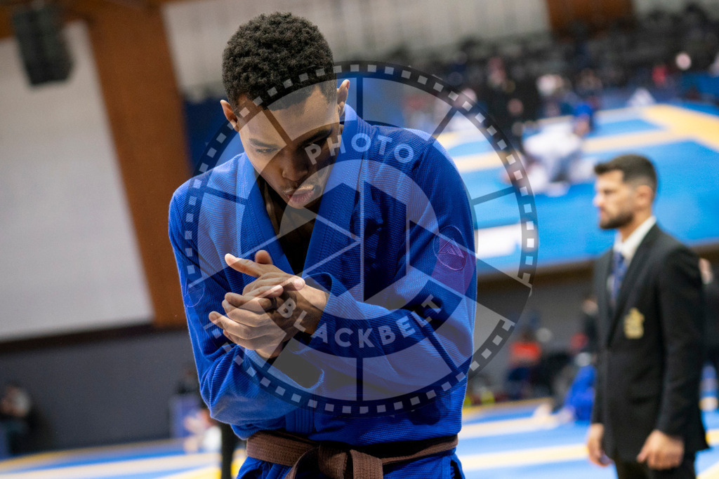 20240124PBB03193 | Fighters compete during the second day of the IBJJF European Championship in Paris, France, on January 24, 2024.