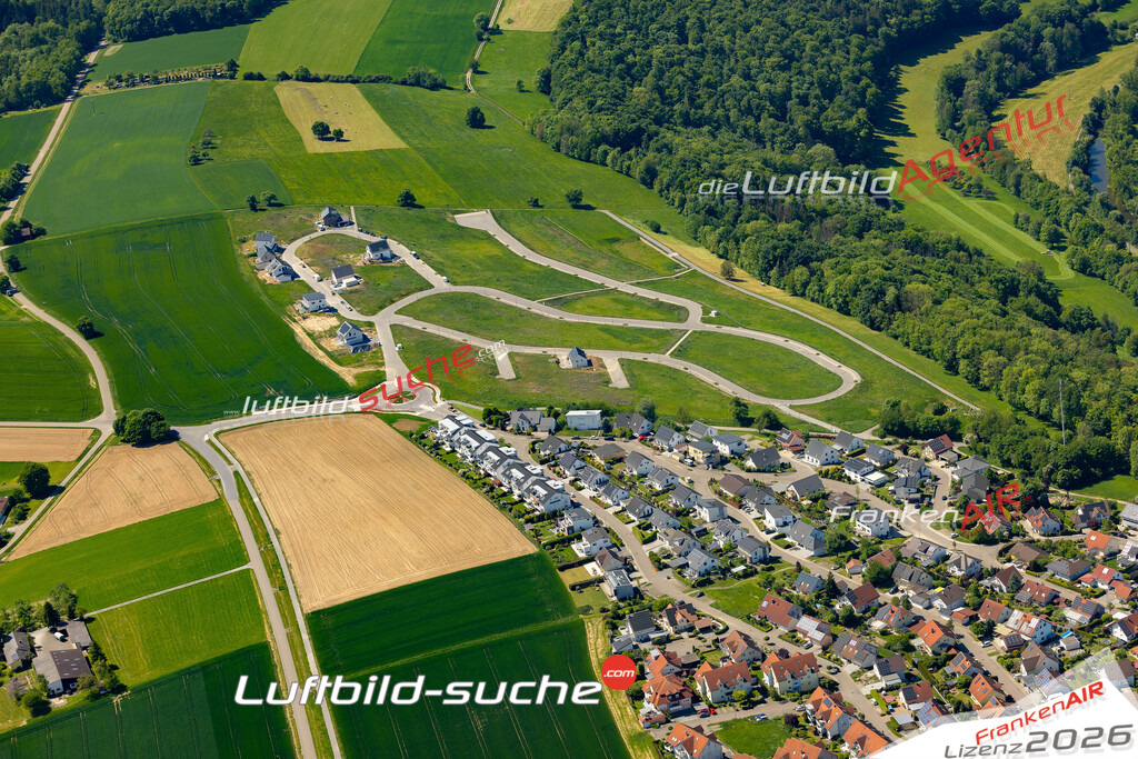 Luftaufnahme von Niedernhall - Die Luftaufnahme wurde 2025 vom UL-Flugzeug heraus erstellt ( keine Drohne ) - Hochauflösende Luftaufnahme - für professionelle Ausdrucke geeignet. Die Geschenkidee !Mit Lizenz und Bildrechte bestellbar