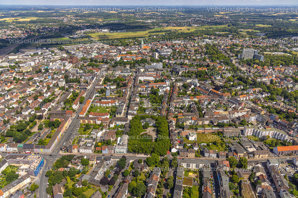 Hamm240706582 | Luftbild, City Übersicht, Bundesstraße B63 Goethestraße, Rathaus, Mitte, Hamm, Ruhrgebiet, Nordrhein-Westfalen, Deutschland