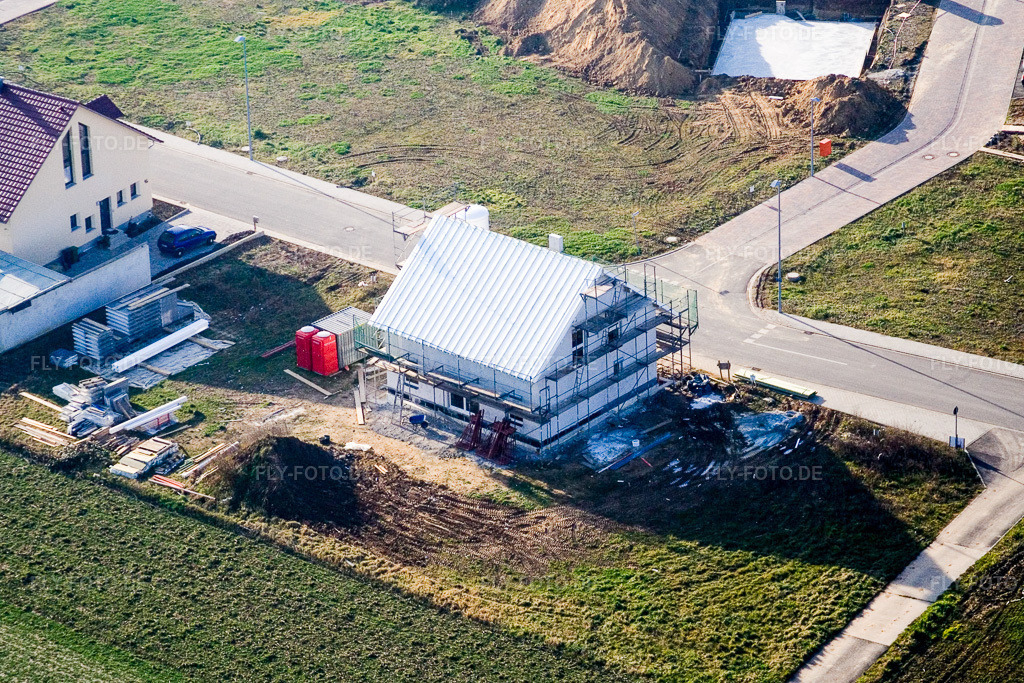 Luftbild: Schaidt, Neubaugebiet NO im Ortsteil Schaidt in Wörth im Bundesland Rheinland-Pfalz in Deutschland. Foto: IMG_5097.jpg vom 29.12.2006 durch Werner Riehm/FLY-FOTO.de