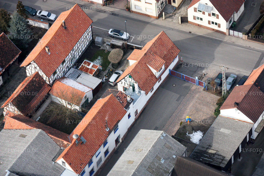 Luftbild: Rheinstr in Kandel im Bundesland Rheinland-Pfalz in Deutschland. Foto: IMG_16916.jpg vom 15.02.2009 durch Werner Riehm/FLY-FOTO.de