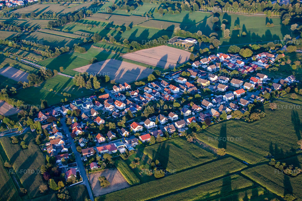 Luftbild: Kuppenheim, Förch im Ortsteil Förch in Rastatt im Bundesland Baden-Württemberg in Deutschland. Foto: IMG_59553.jpg vom 16.08.2013 durch Werner Riehm/FLY-FOTO.de
