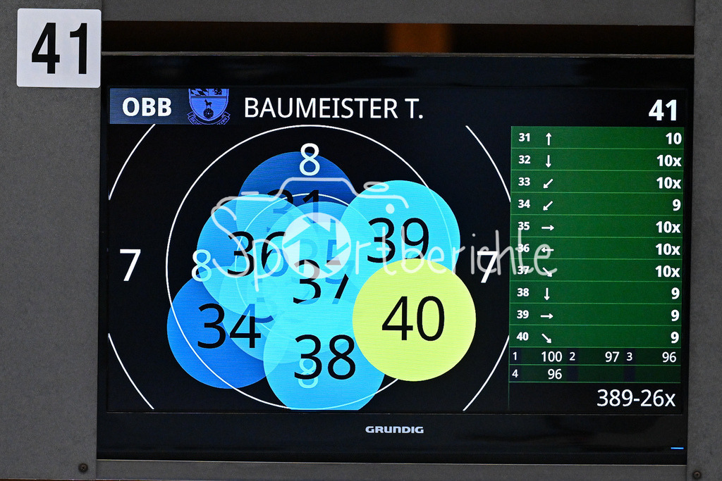 Aufstiegswettkampf Bayernliga | Endergebis Tobias BAUMEISTER / SV Gemuetlichkeit Todtenweis