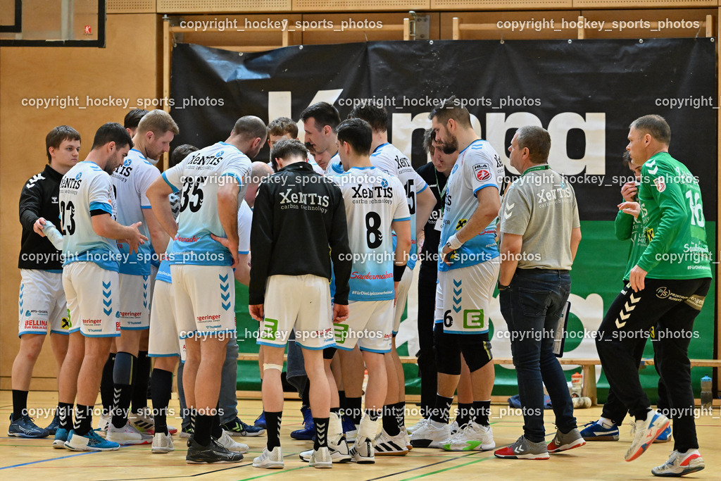SC Ferlach vs. HSG Bärnbach/Köflach 30.3.2024 | HSG Bärnbach Mannschaft, SC Ferlach vs. HSG Bärnbach/Köflach 30.3.2024, SC Ferlach vs. HSG Bärnbach/Köflach am 30.03.2024 in Ferlach (Ballspielhalle Ferlach), Austria, (Photo by Bernd Stefan)