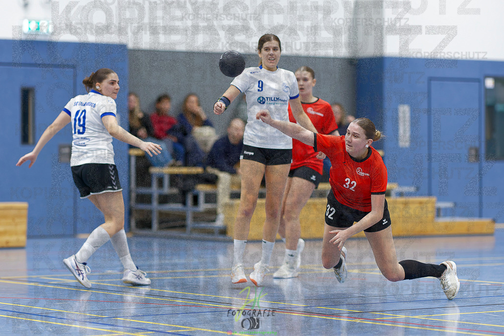 Frauen 2. Bezirksklasse; SG Rechtenbach - HSG Linden II | Frauen 2. Bezirksklasse; SG Rechtenbach - HSG Linden II am 16.11.2025 in Rechtenbach (Sporthalle Rechtenbach)Photo © 2025 - Jörg Heinrich - Realisiert mit Pictrs.com