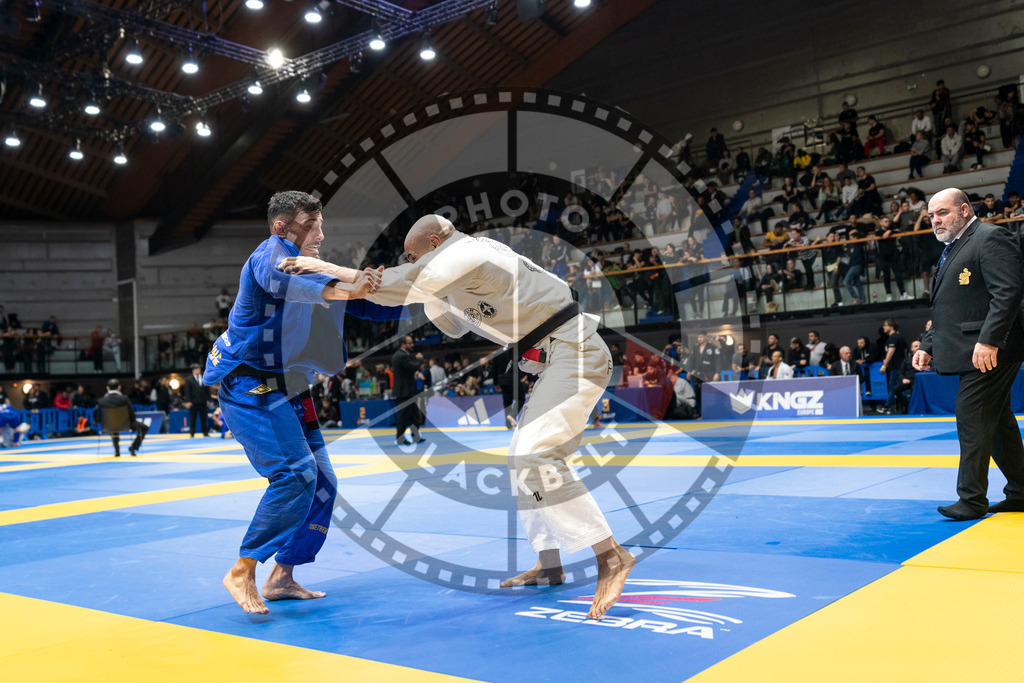 20240123PBB03381 | Fighters compete during the second day of the IBJJF European Championship in Paris, France, on January 23, 2024.