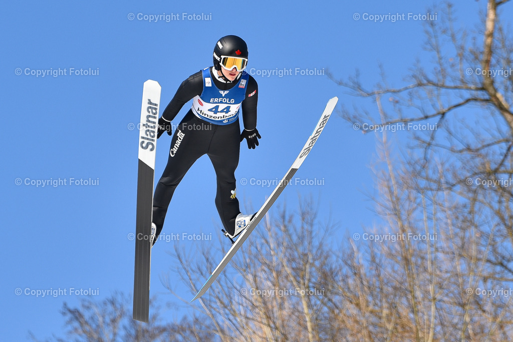 A_LUI_20230210_0072 | HINZENBACH, AUSTRIA, NORDIC SKIING, WOMEN TEAM-SKI JUMPING - FIS WORLD CUP 
IM BILD:   Abigail Strate (CAN)               

FOTO:FOTOLUI/UW