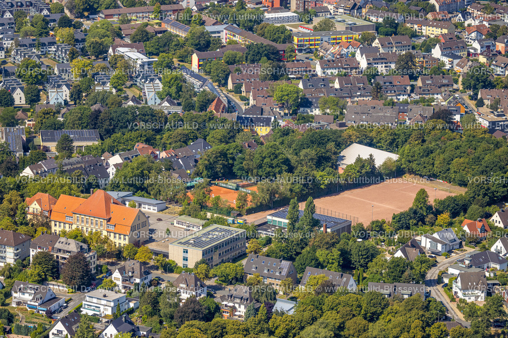 Hattingen220807948 | Luftbild, Gymnasium Waldstraße, Sportplatz, Hattingen, Ruhrgebiet, Nordrhein-Westfalen, Deutschland