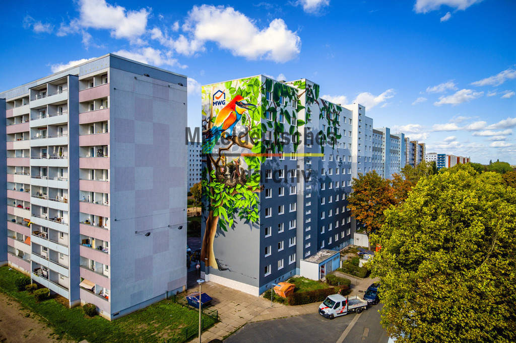 MWG Kannenstieg-0003 | Wandbild der MWG Magdeburg Nord, Otto-Nagel-Straße - Realisiert mit Pictrs.com