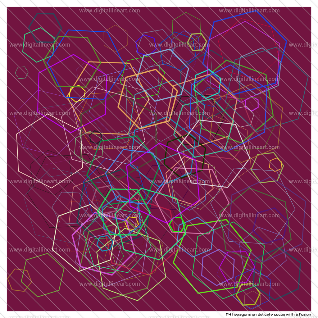 114-hexagons-delicate-cocoa-with-a-fusion | digitallineart - Realisiert mit Pictrs.com