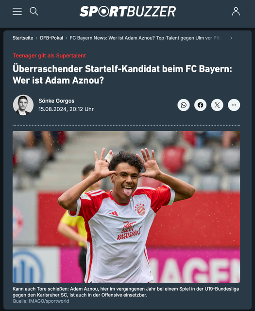 20240815 sportbuzzer_de FCB AZNOU_Adam | sport fotografie press presse media baseball soccer rugby football wrestling ringen vaulting sport portrait skating olympic Fußball Bildarchiv - Realisiert mit Pictrs.com