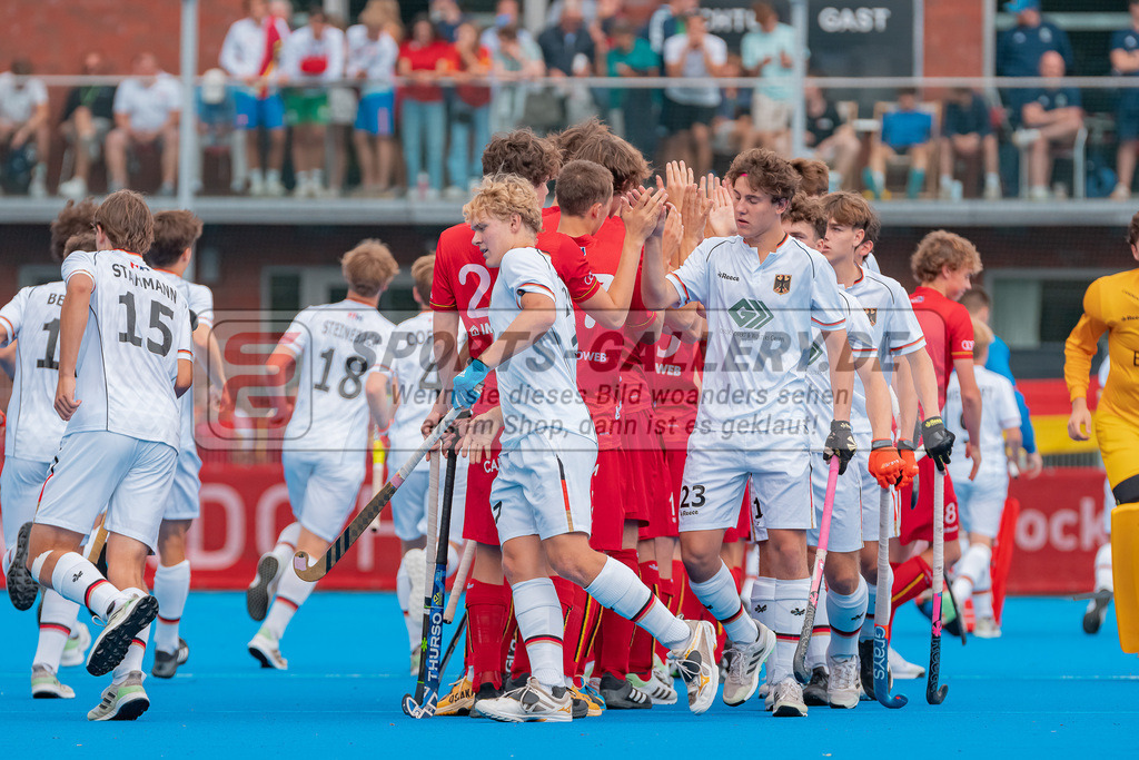 HK_20230716_102799 | Euro Hockey MU18 Boys Finale Belgium vs Germany Championship Girls &amp; Boys am 16.7.2023 CHTC , Krefeld ,