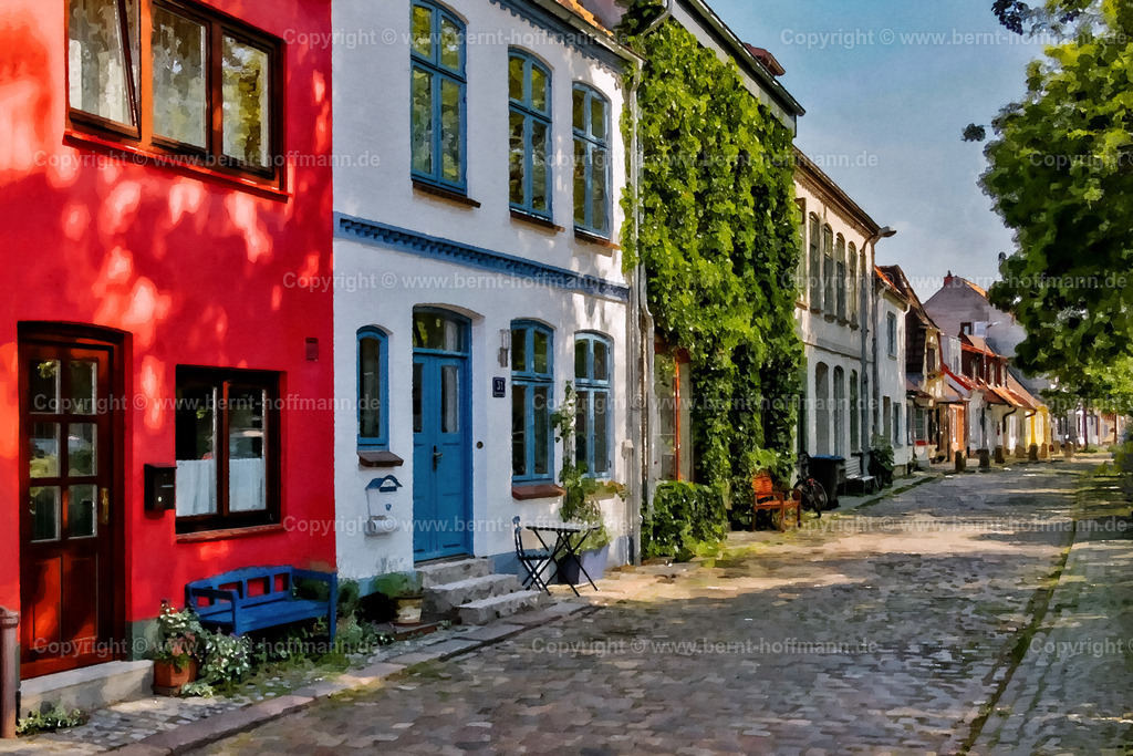 PDM2_0097_ECK-Altstadt_150x100 | DIGITALKUNST. Eckernförder Altstadt. __ Häuserzeile in der Gudewerdtstraße. __ Seitenverhältnis = 3 zu 2 - Realisiert mit Pictrs.com