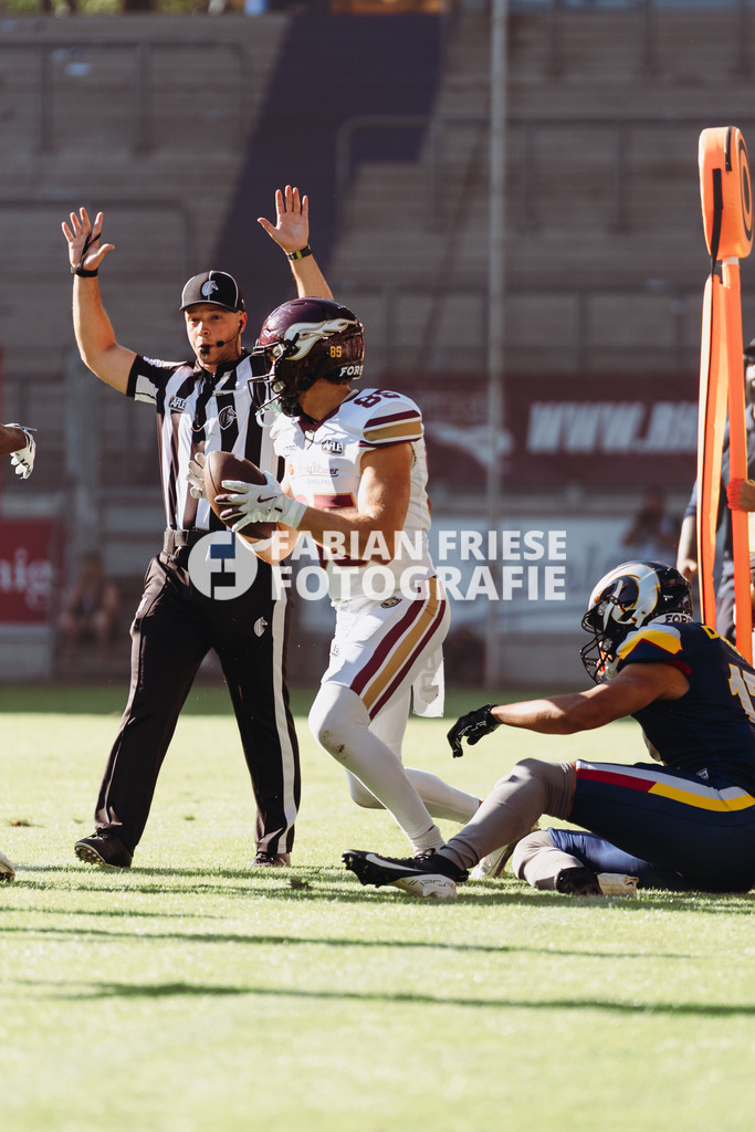 GER Rhein Fire vs. Alpine Rams, American Football, AFLE, Saison 2026, 01.08.2026 | GER Rhein Fire vs. Alpine Rams, American Football, AFLE, Saison 2026, 01.08.2026Foto: Eibner-Pressefoto/Fabian Friese - Realisiert mit Pictrs.com