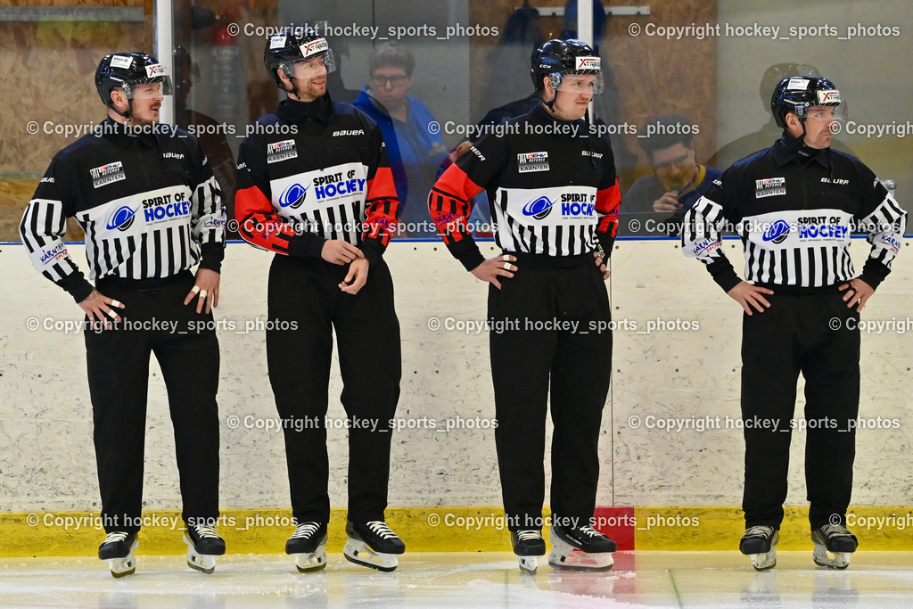 1. EHC Althofen vs. ESC Sparkasse Steindorf  | Wucherer Gerald Referee, OREL Stephan Referee, UNTERWEGER Dominik Referee, Holzer Daniel Referee, 1. EHC Althofen vs. ESC Sparkasse Steindorf , 1. EHC Althofen vs. ESC Sparkasse Steindorf  am 08.03.2026 in Althofen (Stadthalle Althofen), Austria, (Photo by Bernd Stefan)