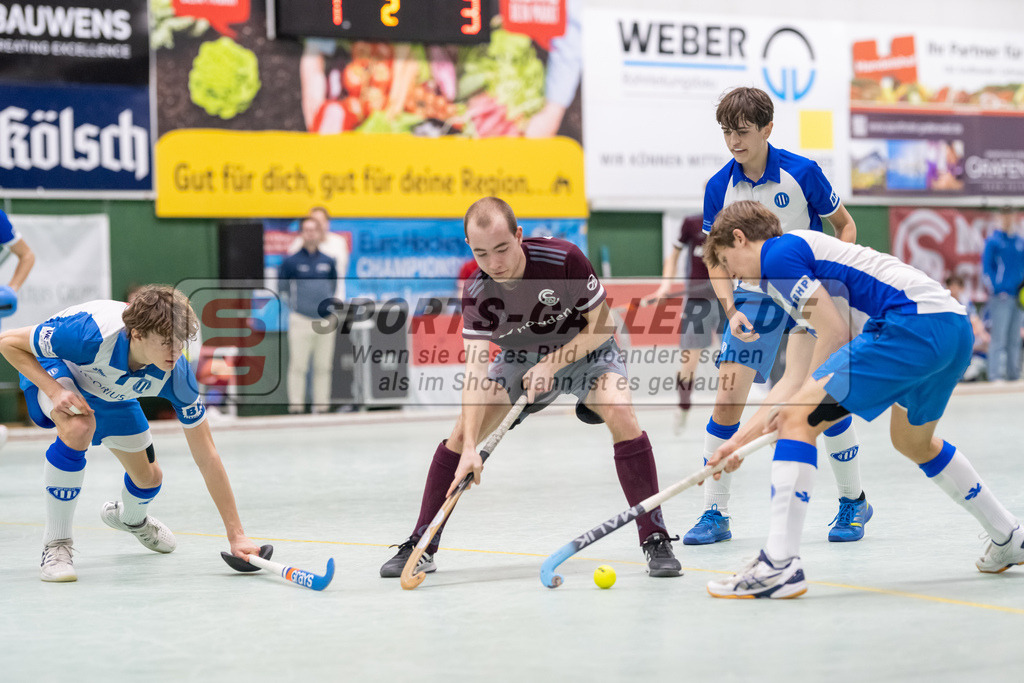SFE_20230305_0038 | Deutsche Meisterschaft Männliche U16 Halle 2023 am 05.03.2023 in Köln (KTHC Stadion Rot-Weiss Köln Tennis and Hockey Club), Photo: Stephan Fehrmann 2022 (Sports-Gallery)