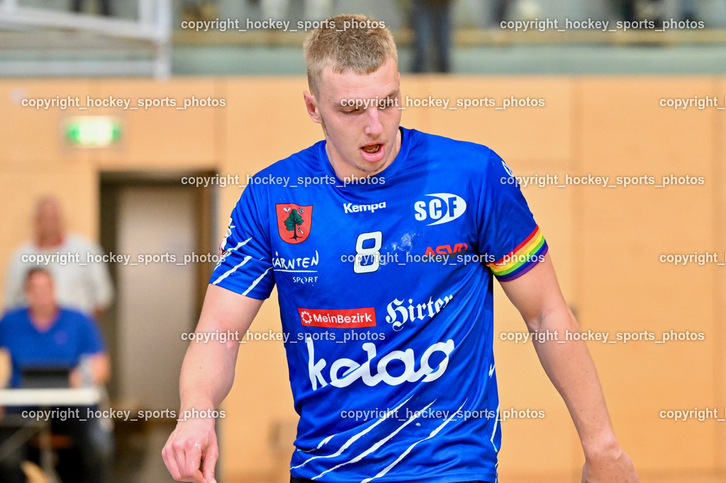 SC Ferlach vs. Bregenz Handball | #8 KNAPP Simon SC Ferlach, SC Ferlach vs. Bregenz Handball, SC Ferlach vs. Bregenz Handball am 28.09.2024 in Ferlach (Ballspielhalle Ferlach), Austria, (Photo by Bernd Stefan)