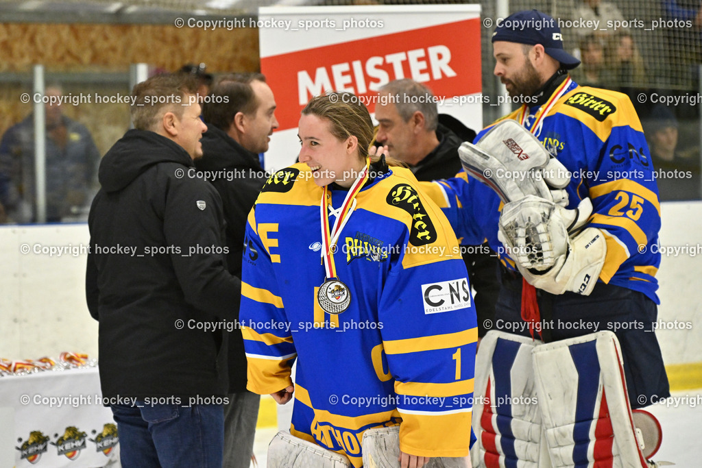 ESC Sparkasse Steindorf Meister 2025/26 | #1 Adamitsch Anja EHC Althofen, #25 Selinger Sebastian EHC Althofen, ESC Sparkasse Steindorf Meister 2025/26, ESC Sparkasse Steindorf Meister 2025/26 am 08.03.2026 in Althofen (Stadthalle Althofen), Austria, (Photo by Bernd Stefan)