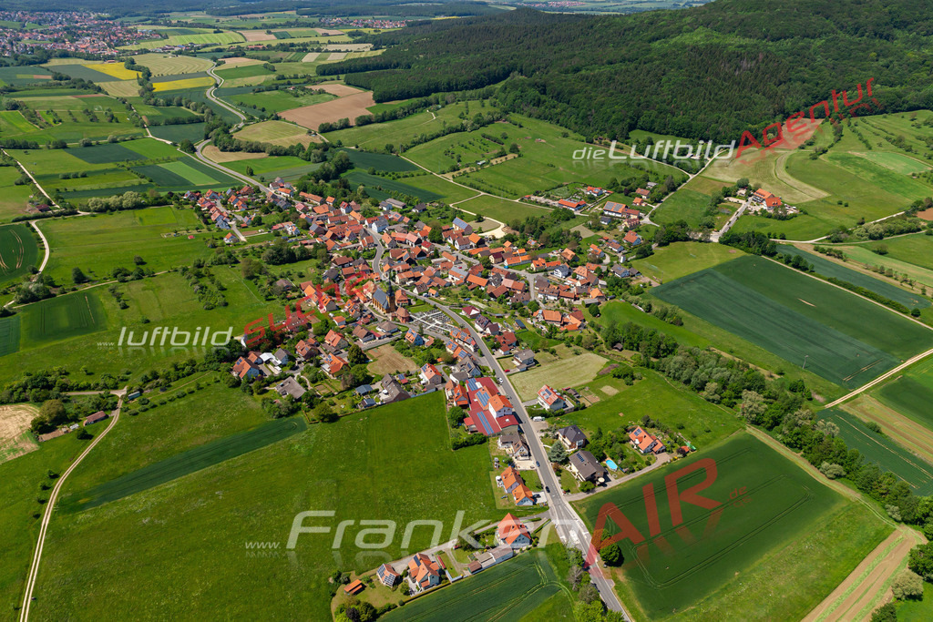 aktuelles Luftbild von Lohndorf  - Luftaufnahme wurde 2019 von https://frankenair.de mittels Flugzeug (keine Drohne) erstellt.