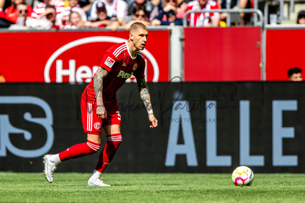Fortuna Düsseldorf vs. Karlsruher SC | Düsseldorf, 30.04.2023: 2. Bundesliga, 30. Spieltag, Fortuna Düsseldorf gegen Karlsruher SC in der Merkur Arena in Düsseldorf. Foto: sportfotografie.ms | Markus Paletta - Realisiert mit Pictrs.com