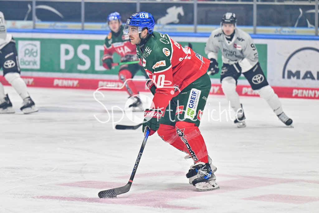 Augsburger Panther - Kölner Haie | am Puck Chris COLLINS (Augsburger Panther #10) / DEL: Augsburger Panther - Koelner Haie, Curt Frenzel Stadion am 02.03.2025