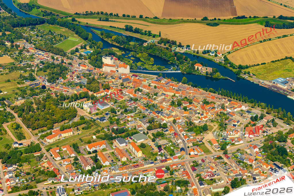 Luftbild Vs Google Maps  Skyline  Alsleben -Das Luftbild wurde 2025 vom UL-Flugzeug heraus erstellt ( keine Drohnenluftbilder ) - Hochauflösende Luftaufnahme -Nicht vergleichbar mit Google Maps oder Satelittenbilder- Die Geschenkidee !Mit Lizenz und Bildrechte bestellbar