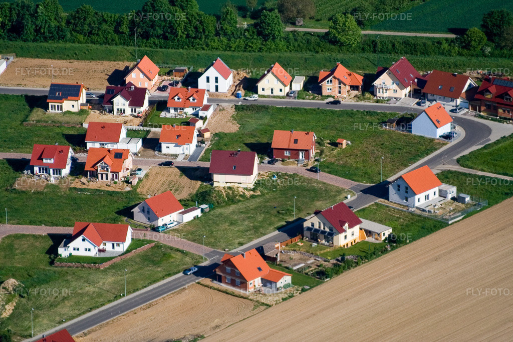 Luftbild: An d. Anhaide im Ortsteil Schaidt in Wörth im Bundesland Rheinland-Pfalz in Deutschland. Foto: IMG_10757.jpg vom 12.05.2008 durch Werner Riehm/FLY-FOTO.de