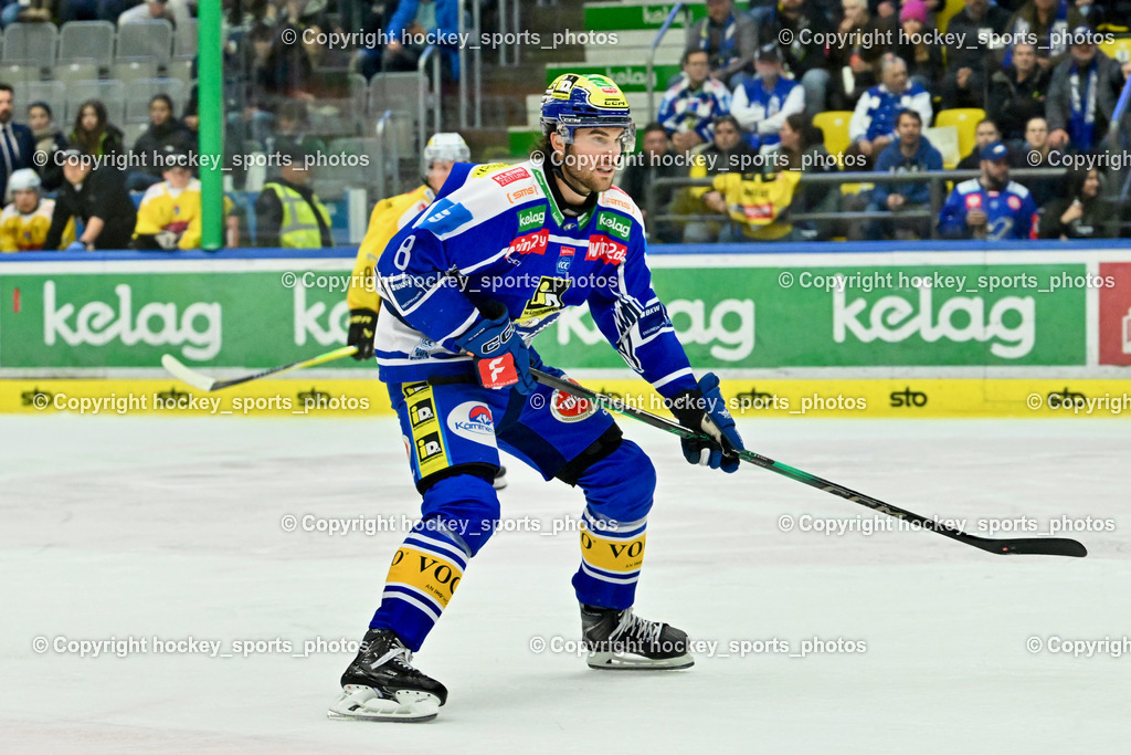 EC IDM WÄRMEPUMPEN VSV vs. Vienna Capitals | #8 Maximilian Rebernig EC VSV, EC IDM WÄRMEPUMPEN VSV vs. Vienna Capitals, EC IDM WÄRMEPUMPEN VSV vs. Vienna Capitals am 16.11.2025 in Villach (Stadthalle Villach), Austria, (Photo by Bernd Stefan)