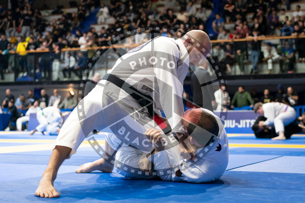 20240123PBB02382 | Fighters compete during the second day of the IBJJF European Championship in Paris, France, on January 23, 2024.