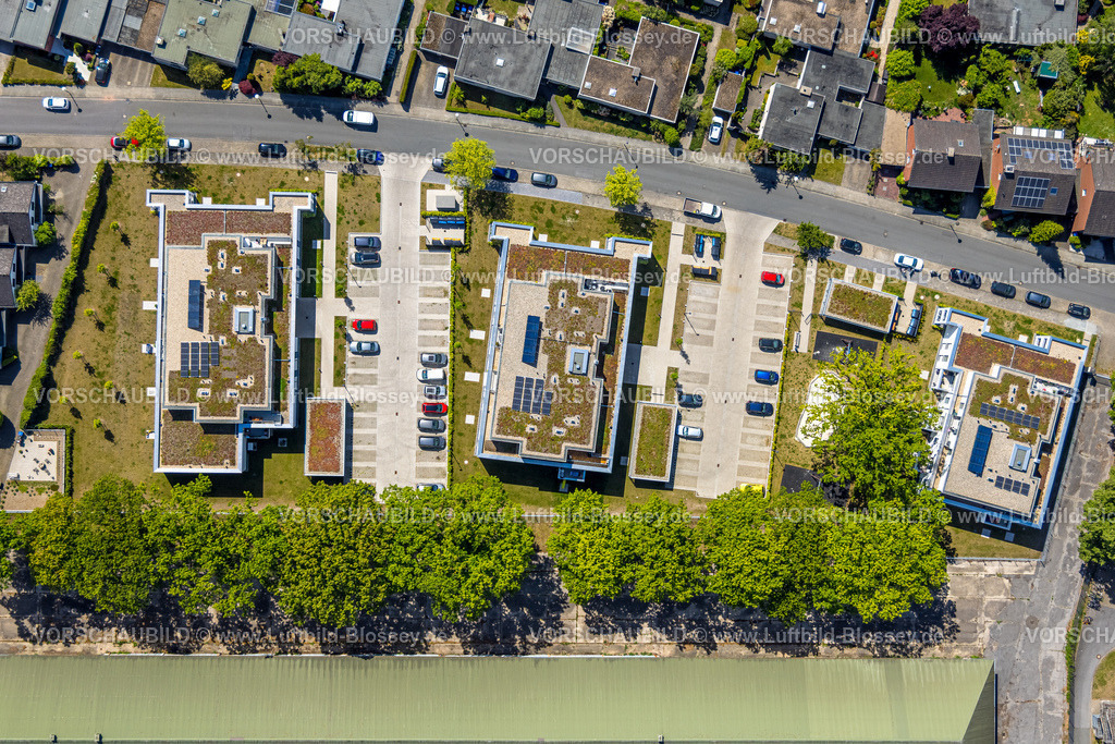 Hamm250500320Schuetzenstrasse-2 | Luftbild, Neubaugebiet Schützenstraße, Dachbegrünung, Hamm , Ruhrgebiet, Nordrhein-Westfalen, Deutschland